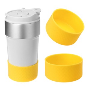 Unique Bargains Silicone Anti-Slip Protective Reusable Water Bottle Boot 2 Pcs - 1 of 4
