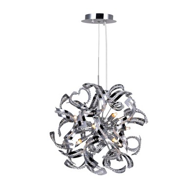 CWI Lighting Swivel 12 Light Chandelier With Chrome Finish