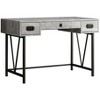 24" Brown and Black Computer Desk With Two Drawers - 4 of 4