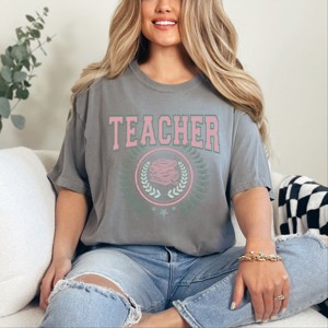 Simply Sage Market Teacher Grunge Garment Dyed Tee - 1 of 4