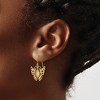 Black Bow Jewelry 19mm Cutout Butterfly Dangle Earrings in 14k Yellow Gold - 3 of 4