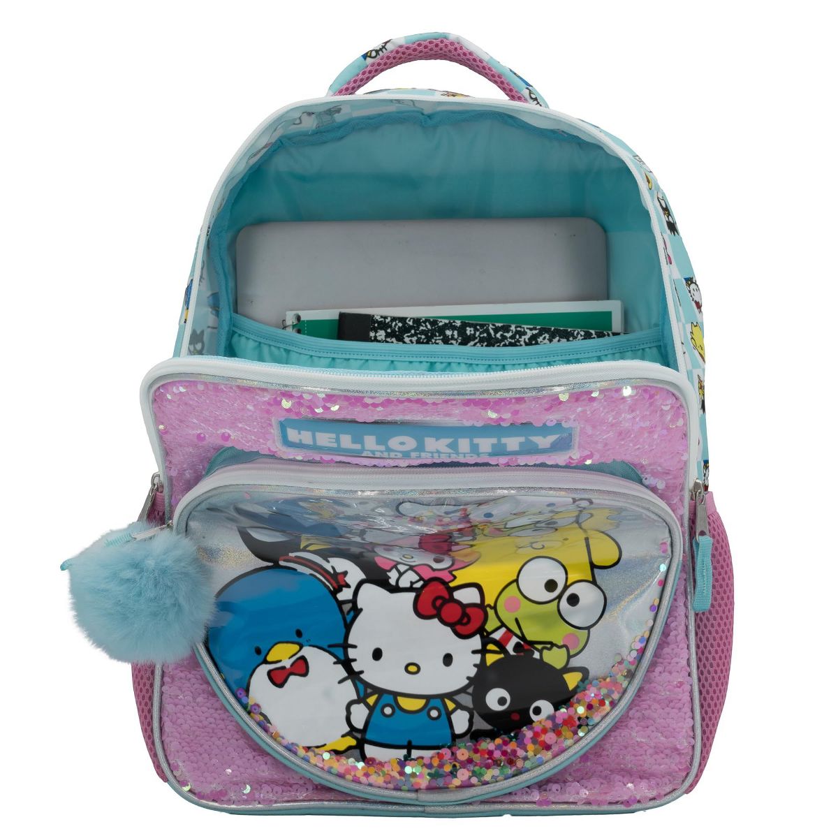 Hello Kitty & Friends Girls Backpack, Sanrio Kawaii Book Bag, Flip Sequin 16” School Bag - thumbnail 5