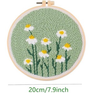 Punch Needle Kit for Beginners, Flower Pattern Punching Starter Kits, Craft Embroidery Kit, Punch Needle with Instructions - 1 of 3