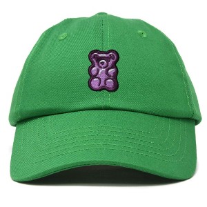 Dalix Purple Gummy Embroidered Cotton Dad Hat Baseball Cap Adjustable Womens - 1 of 4