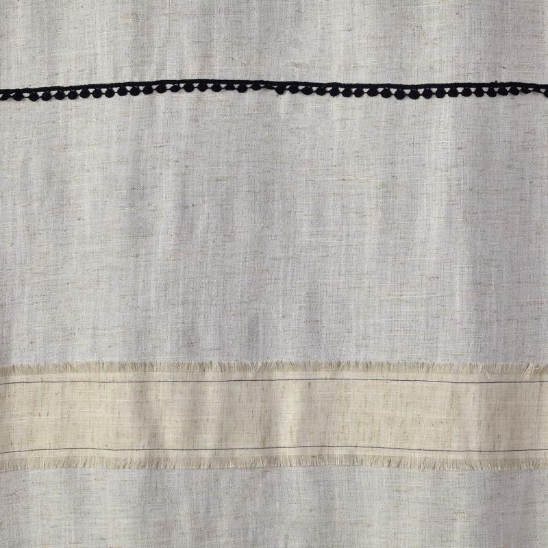 Subtle Stripe Polyester 1.5" Rod Pocket Valance 56" x 13" Linen by SKL Home, 5 of 6