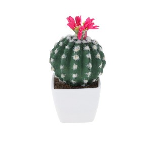 Unique Bargains Artificial Plants Plastic Green 3.03"x3.03"x10.24" 1 Pcs - 1 of 4