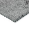 Gray Silver And Charcoal Oriental Washable Indoor Outdoor Area Rug - 4 of 4