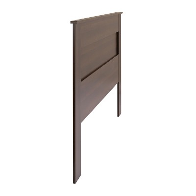 Espresso King Size Wooden Flat Panel Headboard