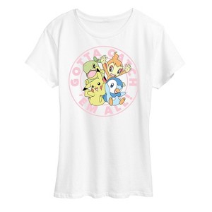 Women's - Pokémon - Gotta Catch Em All Pastel Short Sleeve Graphic T-Shirt - 1 of 4