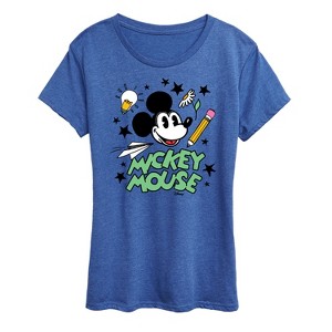 Women's - Disney - Mickey Mouse Short Sleeve Graphic T-Shirt - 1 of 4