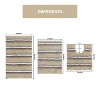 Home Weavers Glamour Collection 100% Polyester Microfiber Bathroom Rug, Non Slip Bath Mat Water Absorbent Soft Microfiber Shaggy Mat Machine Washable - 3 of 4