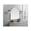 Elegant Lighting Metal Frame Arch Mirror 36x36 Inch in Brass - 3 of 4