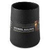 LunaLulinlk (2 pack) 6.2" Ribbed Ceramic Kitchen Utensil Holder, Black - 3 of 4