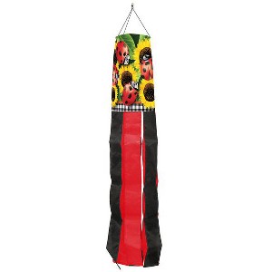 Briarwood Lane Spring Ladybugs and Sunflowers Windsock Wind Twister 40x6 For Spring Wind Spinner - 1 of 2