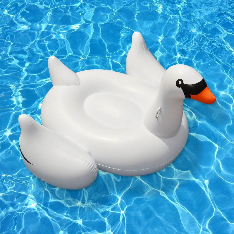 Swimline Giant Inflatable 75-Inch Swan Float For Swimming Pools | 90621, 3 of 7