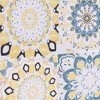 Unique Bargains PVC Tile Stickers 5.91"x5.91" Yellow Blue 24 Pcs - 2 of 4