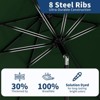 10ft Patio Umbrella, Table Umbrella Outdoor Patio with Crank Lift & Push Button Tilt, 8 Sturdy Ribs for Yard, Deck, Pool - 4 of 4