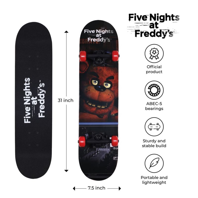 Five Nights at Freddy's 31" Skateboard, 4 of 8