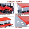 Compartment Chicken Nesting Boxes, Metal Roll Away Nest Box with Lid Cover for Chicken Coop, Egg Protection, Easy Egg Collection for Laying Hens - 3 of 4