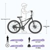 INFURNIC Bicycles Freestyle Kids Bike with Shimano 7 Speed and Double Disc Brakes for Boys and Girls 12 Years and Up, Purple, 68.8"*26.77"*47.6" - 2 of 4