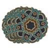 Saro Lifestyle Beaded Placemat, 14" Round, Multi (Set of 4) - 3 of 4