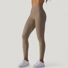 Anna-Kaci Active Women's High Waist Seamless Full Length Leggings with Wide Waistband - 2 of 4