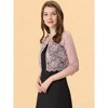 Allegra K Women's Elegant 3/4 Sleeve Sheer Floral Lace Cropped Bolero Shrugs - 3 of 4
