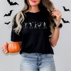 Simply Sage Market Women's Dancing Skeleton Short Sleeve Garment Dyed Tee - 2 of 4