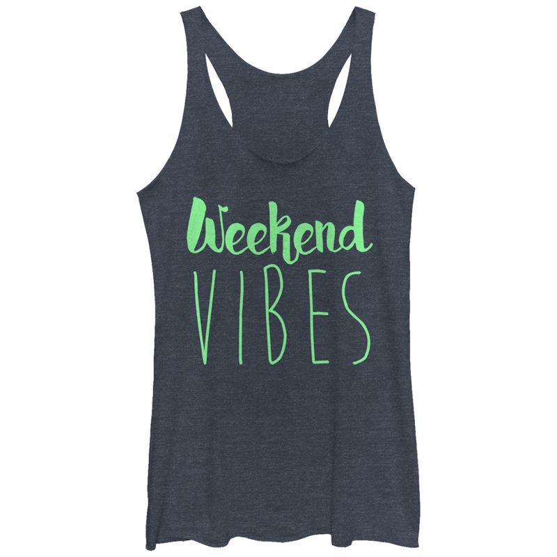 Women's CHIN UP Weekend Vibes Racerback Tank Top, 1 of 4