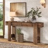 Tribesigns Solid Wood Entryway Table, 63" Console Table with 2 Drawers, Farmhouse Sofa Table Behind Couch for Entrance, Hallway, Living Room - 2 of 4