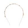 Unique Bargains Women's Cute Leaf Pearl Headbands Gold Tone 1 Pc - 4 of 4