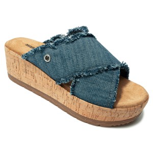 Minnetonka Women's Posey Cork Wedge Sandals - 1 of 4