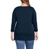 Lands' End Women's Supima Cotton Adjustable 3/4 Sleeve Boatneck Tunic - 2 of 4