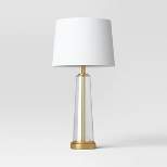 Tapered Fillable Table Lamp with USB (Includes LED Light Bulb) - Threshold™