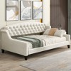 Lycvki Modern Luxury Tufted Button Daybed Frame - 3 of 4
