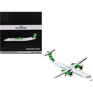 Bombardier Q400 Commercial Aircraft "Wideroe" White with Green "Gemini 200" Series 1/200 Diecast Model Airplane by GeminiJets - 1 of 3