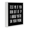 Stupell Industries Text Me For TP Funny Bathroom, 12" x 12" - 3 of 4