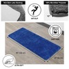 Evideco French Home Goods Ultra-Soft Microfiber Bath Mat Runner - Non-Slip, Machine Washable - Perfect for Double Sinks & Bathrooms - 3 of 4