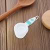 Unique Bargains Measuring Cups 4-Piece Measuring Spoon Set Dishwasher Safe Plastic White 1Set - 2 of 4