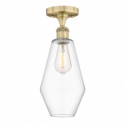Cindyrella - 1 Light Semi-Flush Mount In Nautiical Style-14.75 Inches Tall and 7 Inches Wide