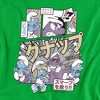 Smurfs Manga  Biting Smurf Is Back Adult T-Shirt Kelly Green - 2 of 4