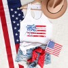 Simply Sage Market Watercolor Flag Coquette Racerback Tank - 3 of 4