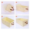 Unique Bargains Fabric Collapsible Printed Storage Bins with Handles - 3 of 4