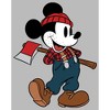 Juniors Womens Mickey & Friends Retro Lumberjack Mickey Mouse T-Shirt - image 2 of 4