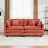 Cloud Sofa LoveSeat, Modular Sectional Couch with Chenille Fabric & Double-Layer Cushions â€ - 2 of 4