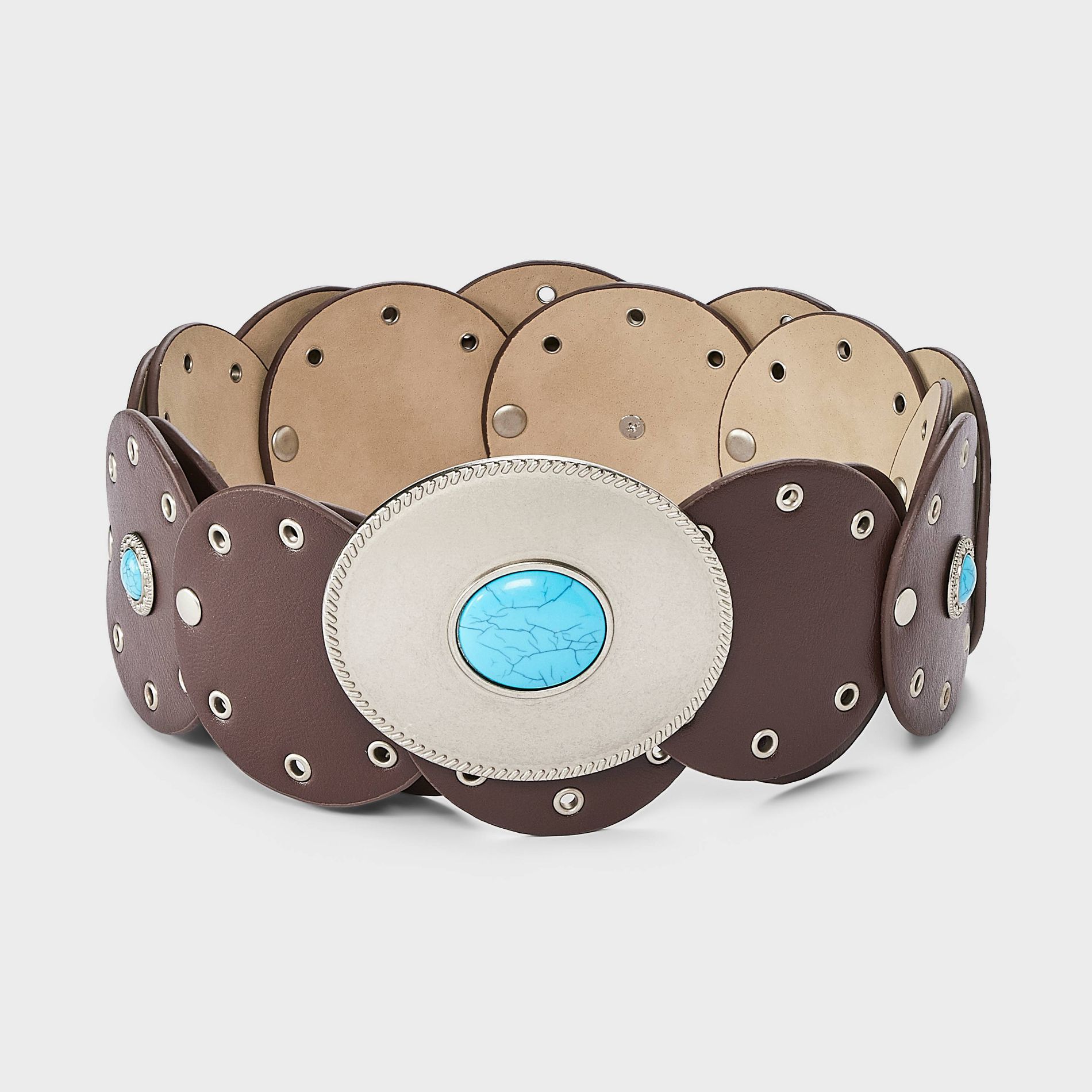 Circle Disc Grommet and Turquoise Belt - Wild Fable™