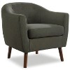 Grungis Polyester Accent Chairs,Living Room Chairs with Button Tufted and Espresso Finish Legs,Comfy Chairs for Living Room,Bedroom - 2 of 4