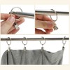 Unique Bargains Curtain Rings with Clips Iron for Hanging Curtains and Shower Curtain 10 Pcs - 4 of 4