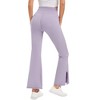 Women's High Waisted Yoga Pants V Crossover Flare Casual Workout Pants - 4 of 4