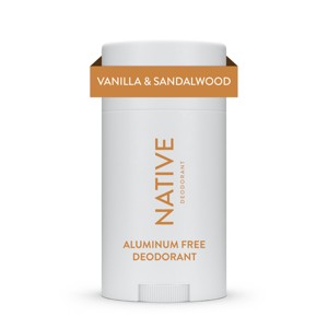 Native Deodorant for Men & Women - Vanilla & Sandalwood - Aluminum Free - 2.65oz - 1 of 4